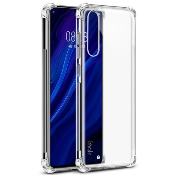 IMAK All-inclusive Shockproof Airbag TPU Case for Huawei P30, with Screen Protector(Transparent)