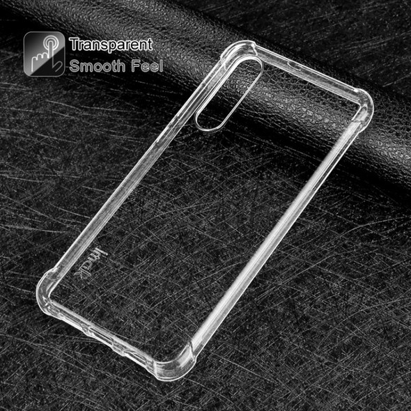 IMAK All-inclusive Shockproof Airbag TPU Case for Huawei P30, with Screen Protector(Transparent)