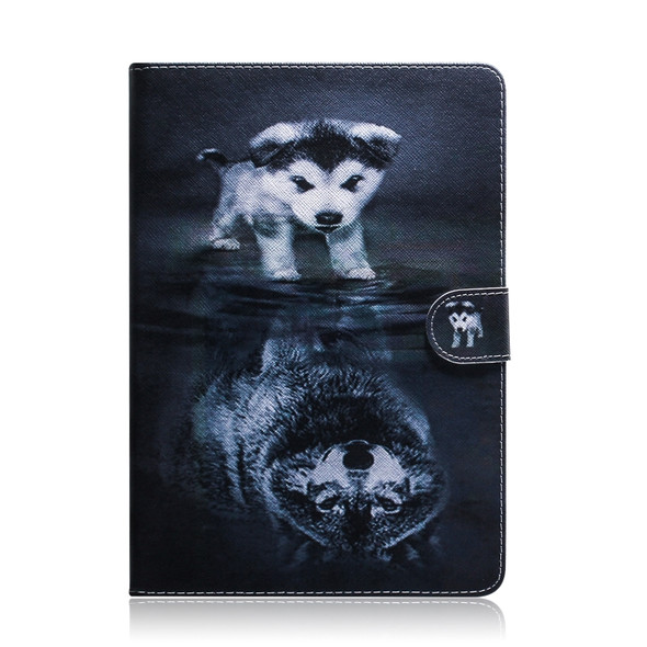 Wolf and Dog Pattern Horizontal Flip Leather Case for  iPad Pro 11 inch (2018), with Holder & Card Slot & Wallet