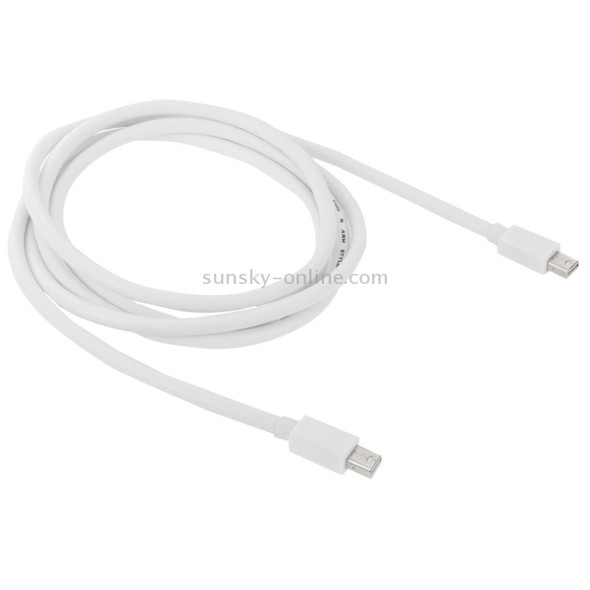 Mini DP DisplayPort  Cable for Apple iMac MacBook Pro, Length: 2m(White)