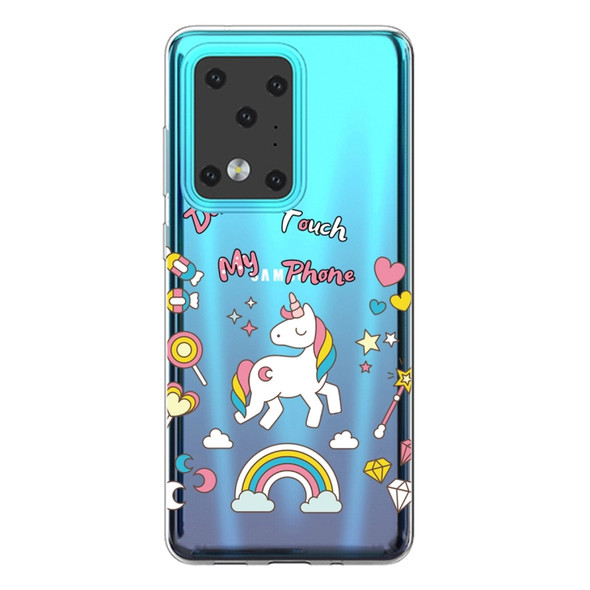 For Galaxy S20 Ultra Painted TPU Protective Case(Unicorn)