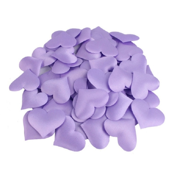 100 PCS / Pack 3.5cm Wedding Supplies Love Hand Throw Flower Wedding Room Decoration Simulation Fake Petals(Purple)
