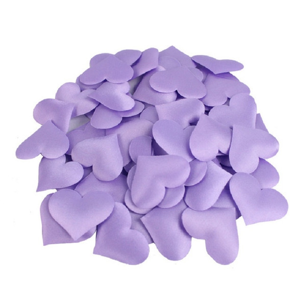 100 PCS / Pack 3.5cm Wedding Supplies Love Hand Throw Flower Wedding Room Decoration Simulation Fake Petals(Purple)