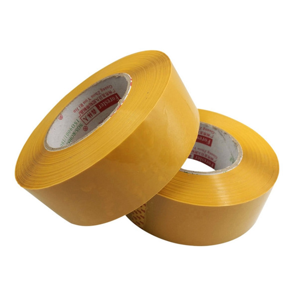 12 PCS 45mm Width 15mm Thickness Package Sealing Packing Tape Roll Sticker(Yellow)