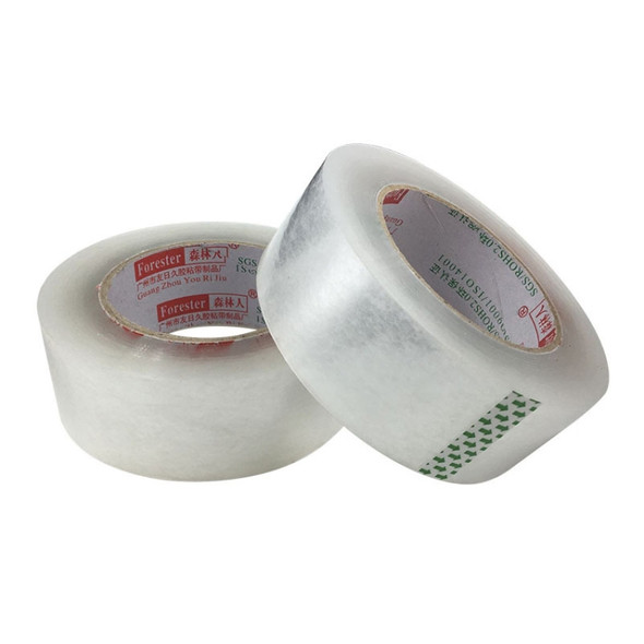 8 PCS 45mm Width 25mm Thickness Package Sealing Packing Tape Roll Sticker(Clear White)