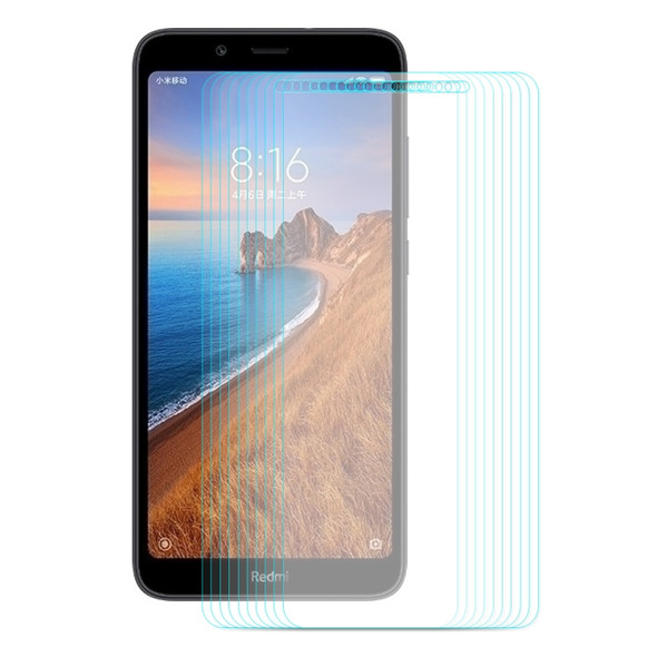 10 PCS ENKAY Hat-prince 0.26mm 9H 2.5D Curved Edge Tempered Glass Film for XIAOMI REDMI 7A