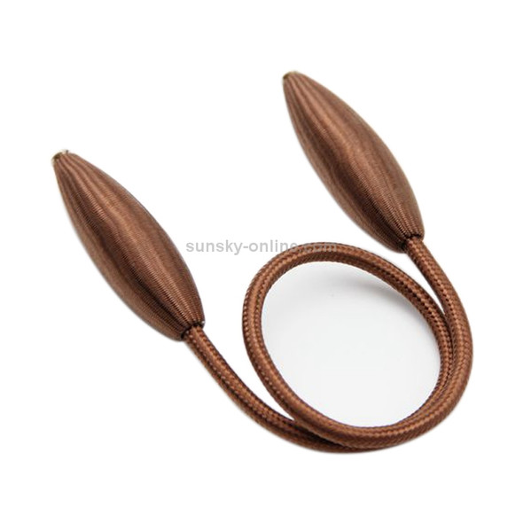 2 PCS Fashion Adornments Creative Curtain Tie Rope(Brown)