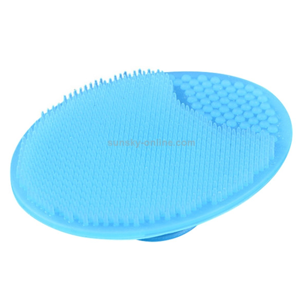 10 PCS Cleaning Pad Wash Face Facial Exfoliating Brush SPA Skin Scrub Cleanser Tool(Sky Blue)