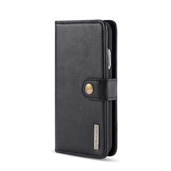 DG.MING Crazy Horse Texture Flip Detachable Magnetic Leather Case with Holder & Card Slots & Wallet for iPhone 11(Black)
