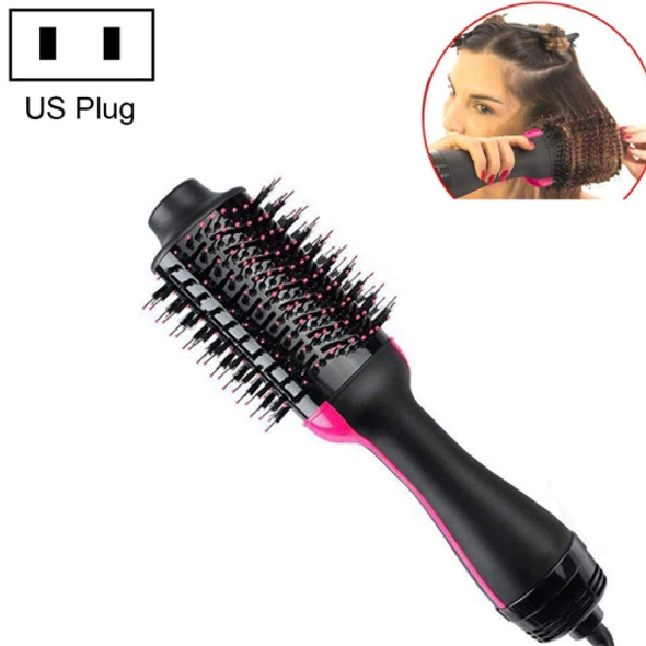 Multifunctional Infrared Negative Ion Hot Air Comb Straight Curling Hair Style Comb, US Plug