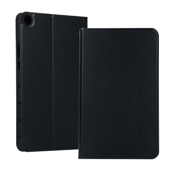 Universal Spring Texture TPU Protective Case for Huawei Honor Tab 5 8 inch / Mediapad M5 Lite 8 inch, with Holder(Black)