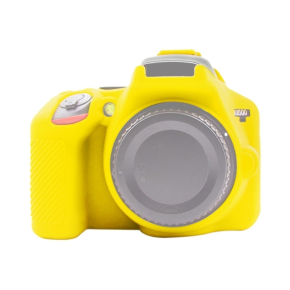 PULUZ Soft Silicone Protective Case for Nikon D3500(Yellow)