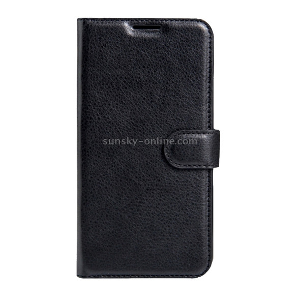 For Sony Xperia XA Ultra Litchi Texture Horizontal Flip Leather Case with Magnetic Buckle & Holder & Card Slots & Wallet(Black)