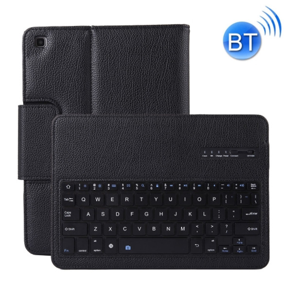 SA720 Detachable Bluetooth Keyboard + Litchi Texture PU Leather Protective Cover with Holder for Galaxy Tab S5e 10.5 T720/T725 (Black)