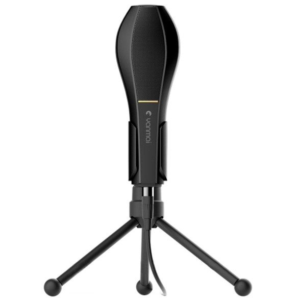 Yanmai Q5 USB 2.0 Game Studio Condenser Sound Recording Microphone with Holder, Compatible with PC and Mac for  Live Broadcast Show, KTV, etc.(Black)