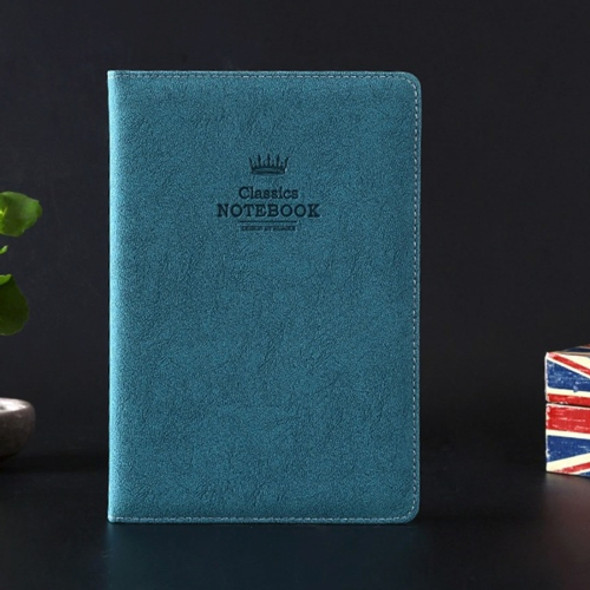 A5100 Pages Leather Soft Cover Notebook A5100 Pages Leather Soft Cover Notebook Pocket Memo(Blue)