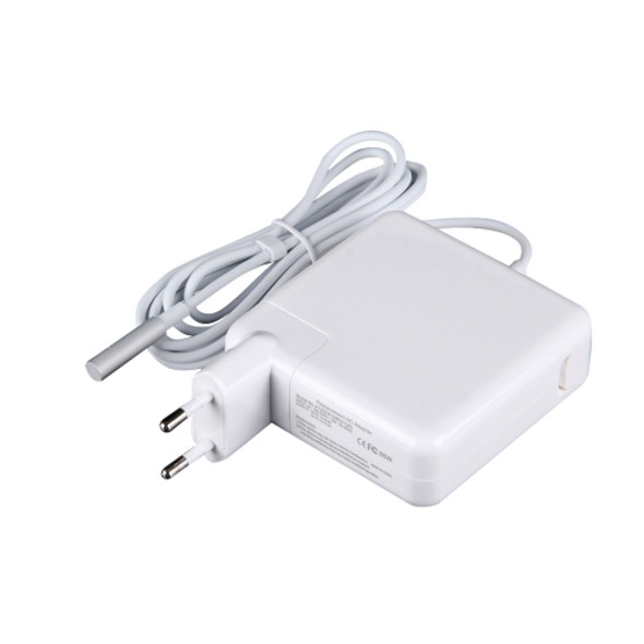 18.5V 4.6A 85W 5 Pin L Style MagSafe 1 Power Charger for Apple Macbook A1222 / A1290/ A1343, Length: 1.7m, EU Plug(White)