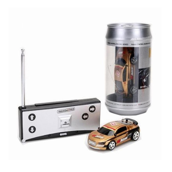 Coke Can Mini RC Car Radio Remote Control Micro Racing Car(Gold)