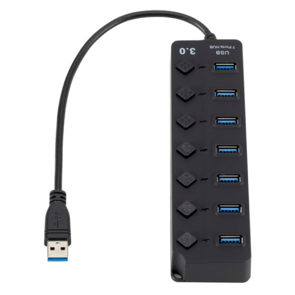 7 Port USB 3.0 Hi Speed Multi Hub Expansion with Switch for PC & Laptop