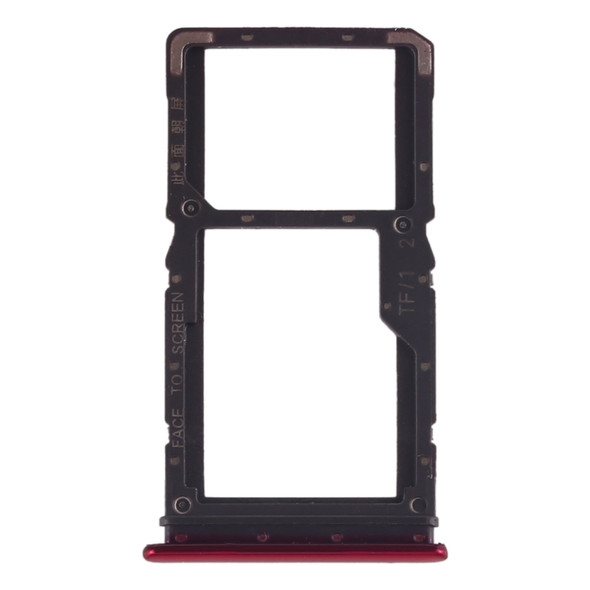 SIM Card Tray + SIM Card Tray / Micro SD Card Tray for Xiaomi Redmi Note 7 / Redmi Note 7 Pro(Red)