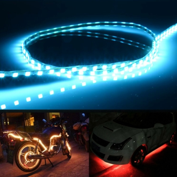 5 PCS 45 LED 3528 SMD Waterproof Flexible Car Strip Light for Car Decoration, DC 12V, Length: 90cm(Ice Blue Light)