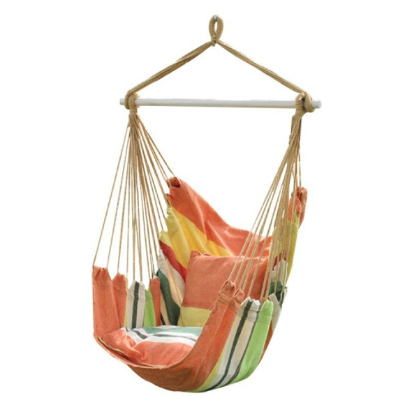 Canvas Hammock Adult Indoor Swing Cradle Outdoor Handing Chair Children Hammock Random Color Delivery