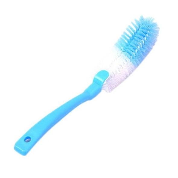 2 PCS Baby Multi-function Long Handle Bottle Cleaning Brush(Blue)