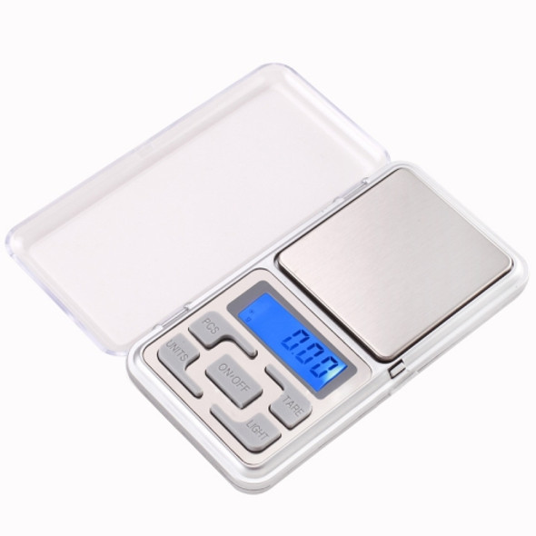 200g x 0.01g Mini Digital Pocket Weighing Scale, Screen Size: 3.5*1.5cm(Silver)