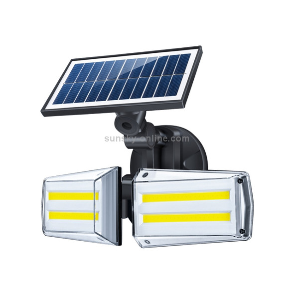 82 COBs Home Courtyard Waterproof Double Heads Rotatable Solar Wall Light Street Light