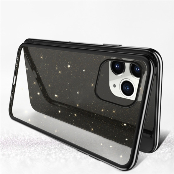 For iPhone 11 Pro SULADA Drop-proof TPU+ Plating Powder Protective Case(Black)