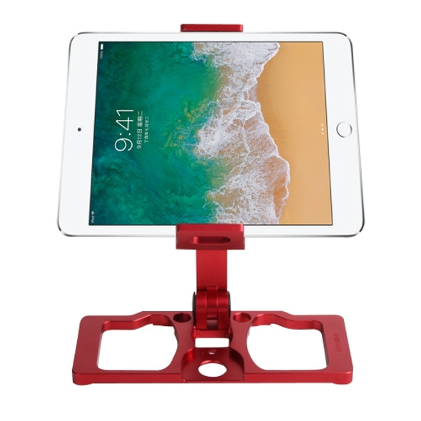 Sunnylife TY-ZJ035 Upgrade Full Aluminum Alloy Smartphone & Tablet Holder for DJI Mavic 2 / Mavic Pro / Mavic Air / Spark / Crystalsky Monitor(Red)