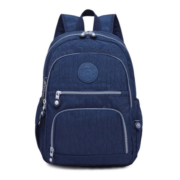 Backpacks School Backpack for Teenage Girls Female Laptop Bagpack Travel Bag, Size:27X13X37cm(Dark blue)