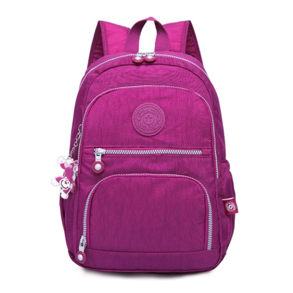 Backpacks School Backpack for Teenage Girls Female Laptop Bagpack Travel Bag, Size:27X13X37cm(Purple red)