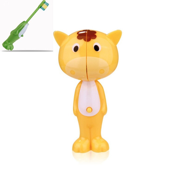 Childrens Cartoon Animal Telescopic Toothbrush Baby Soft Fur Toothbrush(Little Donkey)