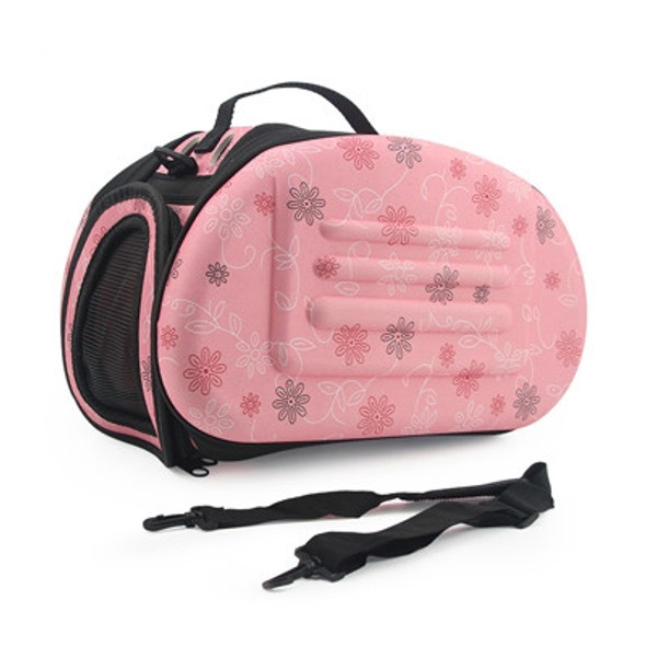 Portable Cats Handbag Foldable Travel Bag Puppy Carrying Mesh Shoulder Pet Bags(Pink)