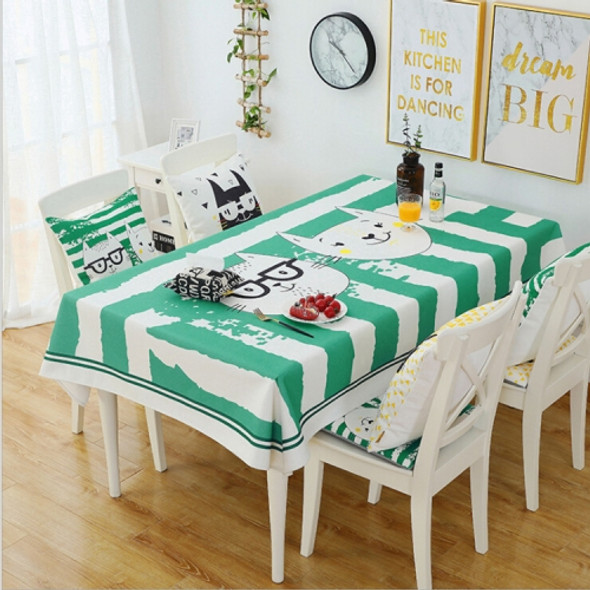 Thick Cotton Linen Tablecloth Waterproof Oil-proof Anti-hot Cartoon Restaurant Fabric Placemat, Size:140x230cm(Carter Brothers)