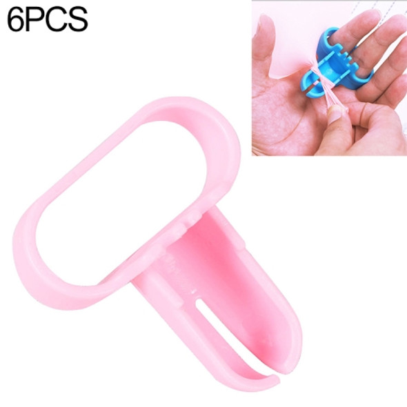 6 PCS Quick Balloon Knotter Latex Balloon Fastener Wedding Party Balloon Accessories(Pink)