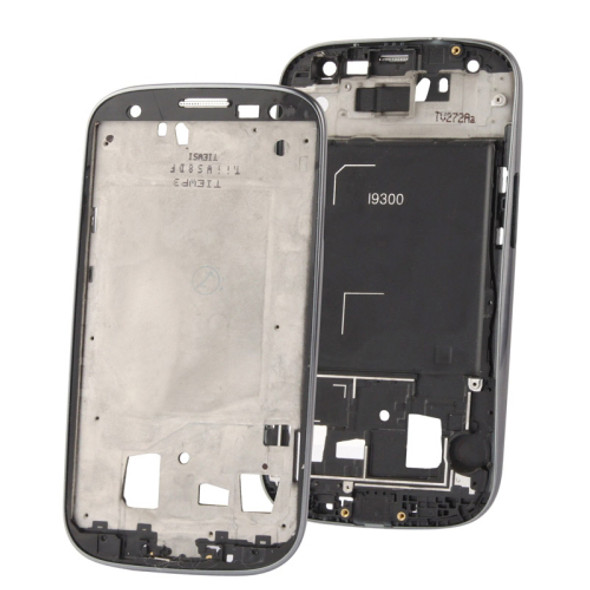 2 in 1 for Galaxy S III / i9300 (Original LCD Middle Board + Original Front Chassis)(Grey)