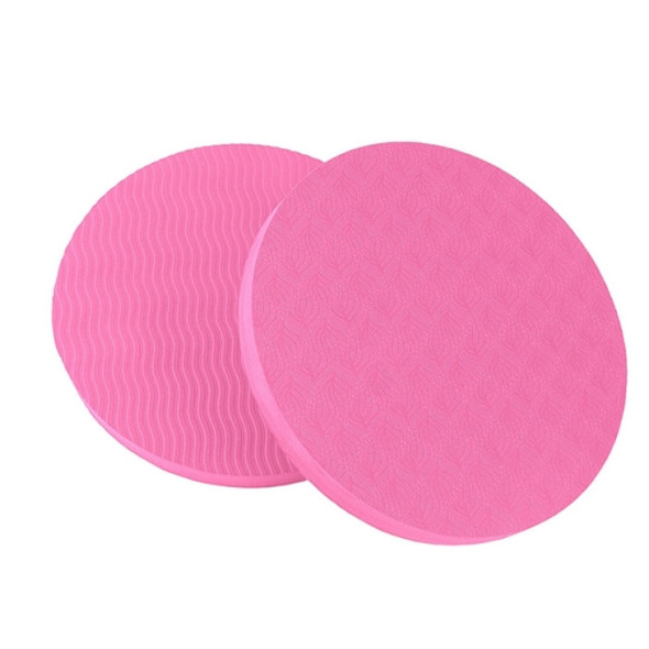 E90 Round Yoga Support Cushion Balance Protection Cushion, Diameter: 17.5cm(Pink)