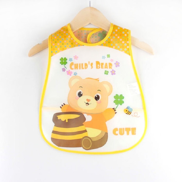 Bib Disposable Waterproof Saliva Towel for Children(Yellow Bear)