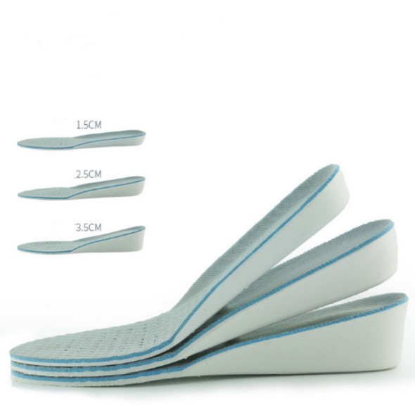 Men and Women Casual EVA Breathable Sports Invisible Heightened Insole, Height:3.5cm(35)