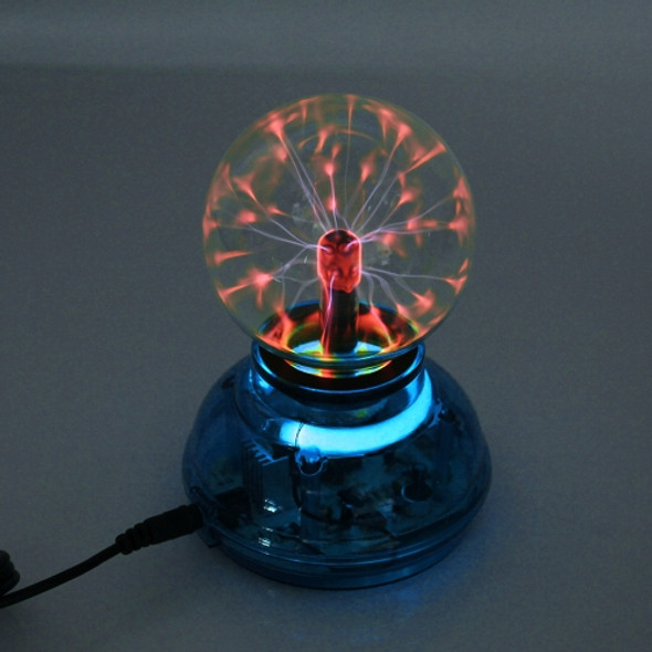 Car Auto Plasma Magic Ball Sphere Lightening Lamp with Hand-Touching Changing Pattern Model(Blue)