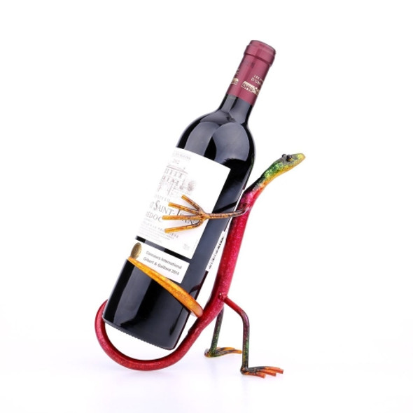 Gecko Wine Holder Wine Shelf Metal Sculpture Practical Home decoration Interior Crafts