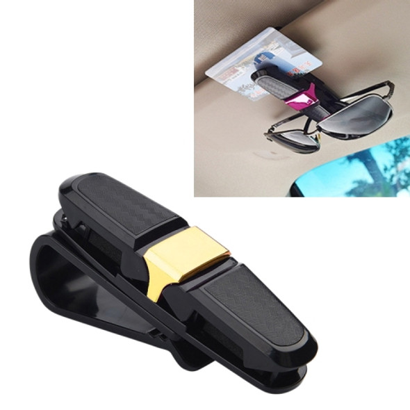 Vehicle Mounted Glasses Clip Car Eyeglass Bill Holder, Package: OPP Bag(Gold)