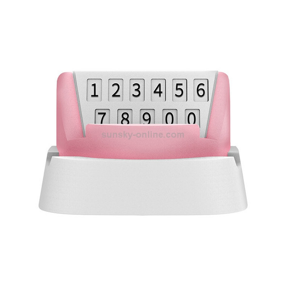 Multi-functional Creative Stereo Rotation Temporary Parking Number Plate / Car Mobile-phone Holder (Pink)