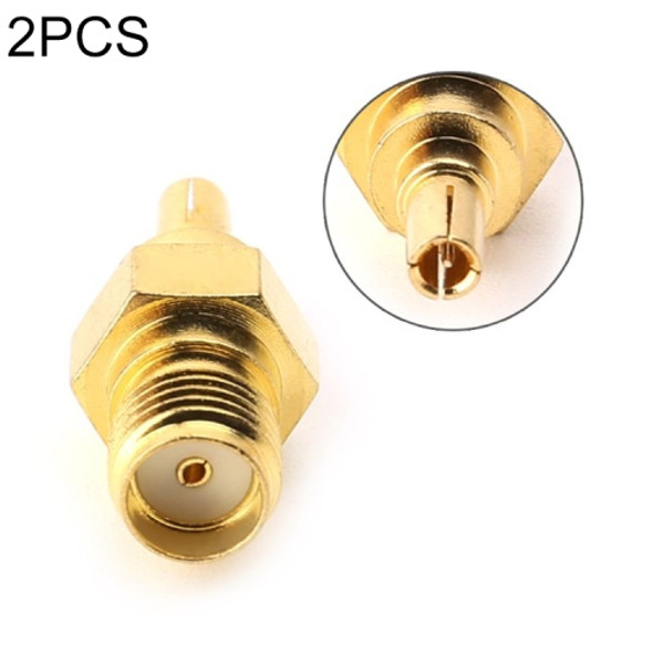 2 PCS SMA Female to CRC9 Male RF Coaxial Connector