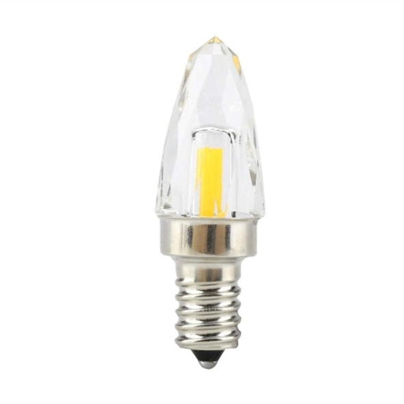 YWXLight E12 4W COB LED Lighting Filament Glass Bulb, AC 110-130V (Cold White)