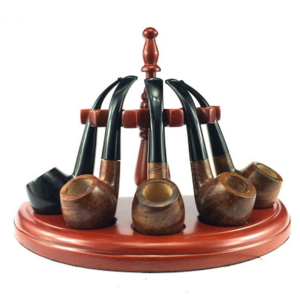 Rosewood Semi-circular Removable Five-seat Pipe Holder