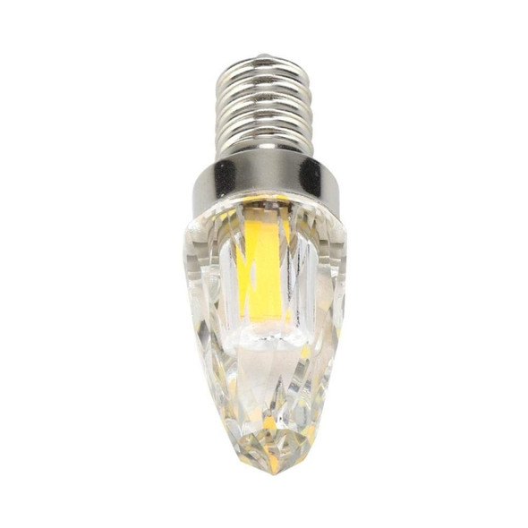 YWXLight 10 PCS E12 4W COB LED Lighting Filament Glass Bulb, AC 110-130V (Warm White)