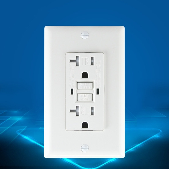 PC Double-connection Power Socket Switch, US Plug, Square White UL 15A Double Plug